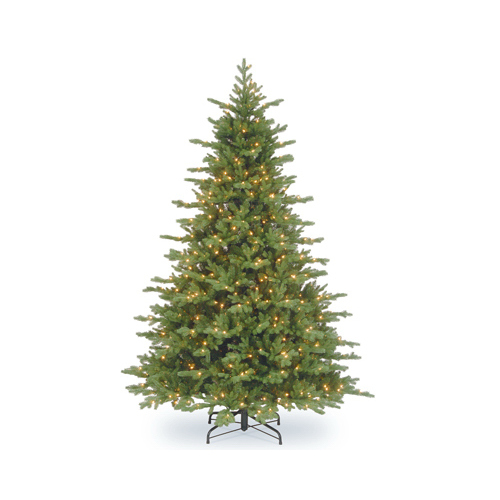 NATIONAL TREE CO-IMPORT PEVN2-309P-90 Artificial Pre-Lit Christmas Tree, Vienna Fir, 1000 Clear Lights, 9-Ft.
