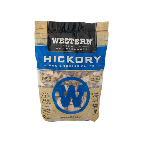 Western 78075 Wood Smoking Chips Hickory 180 cu in