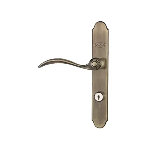 LARSON 20297820 QuickFit Series Door Handleset, Metal, Antique Brass