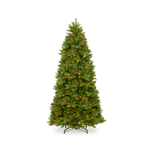 Artificial Pre-Lit Christmas Tree, Newberry Spruce, 750 Multi Lights, 7.5-Ft.