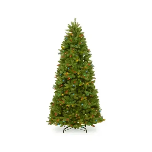 NATIONAL TREE CO-IMPORT PEND2-311-75 Artificial Pre-Lit Christmas Tree, Newberry Spruce, 750 Multi Lights, 7.5-Ft.