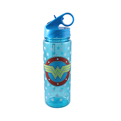 SILVER BUFFALO LLC WW0964 Wonder Woman Tritan Water Bottle, 600 ml