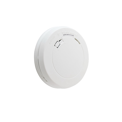 First Alert 1040957 Combination Photo Electric Smoke & CO Alarm, 10-Year Battery, Contractor  pack of 6