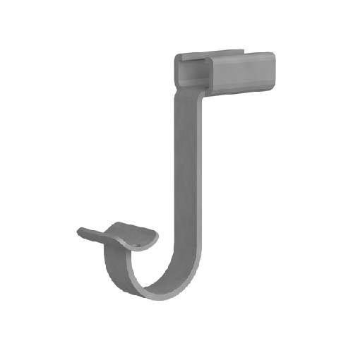 Wood Shelving Hang Rod Support Hook, Satin Nickel