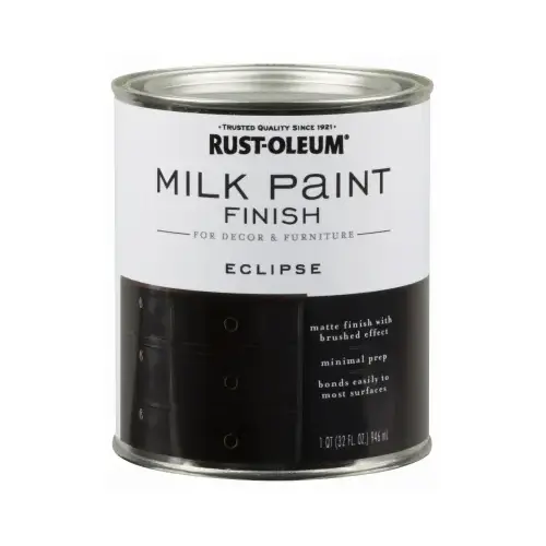 Milk Paint Finish, Matte, Eclipse, 1 qt, Can