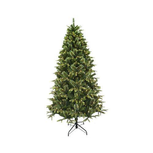 Artificial Pre-Lit Christmas Tree, Cashmere Rocky Mountain, 450 Warm White LED Lights, 7.5-Ft.