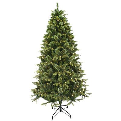 PULEO ASIA LIMITED 277-RKG-75QLW450 Artificial Pre-Lit Christmas Tree, Cashmere Rocky Mountain, 450 Warm White LED Lights, 7.5-Ft.