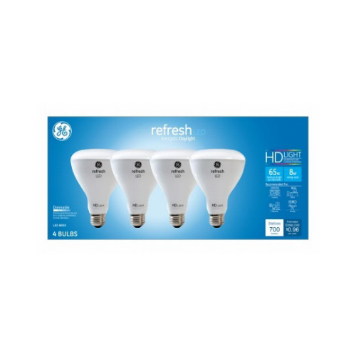 Refresh LED HD Light Bulb, Daylight, 8 Watts  pack of 4