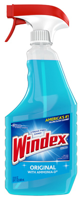 WINDEX 70195 Glass Cleaner, 23 oz Bottle, Liquid, Floral, Blue