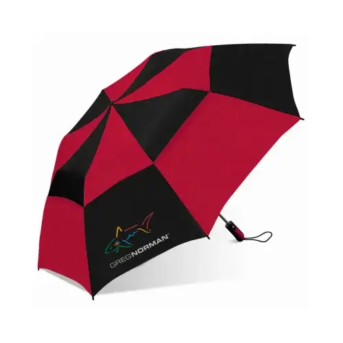 Double Canopy Folding Golf Umbrella, Assorted Colors, 56-In.