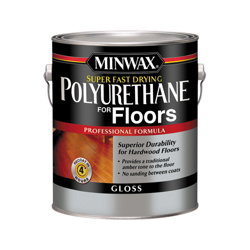 Floor Polyurethane, Super-Fast Drying, Gloss, 1-Gallon - pack of 2