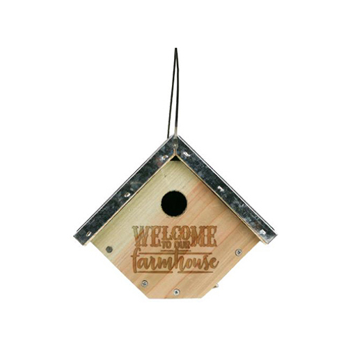 Nature's Way WWGH1-DECO Rustic Wren Bird House, Cedar