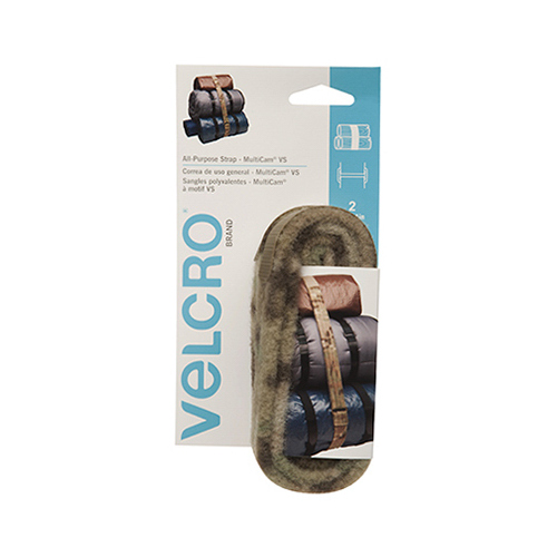 VELCRO USA INC CONSUMER PDTS 91757 Multi-Purpose Straps, 4-Ft. x 1-In, Camouflage