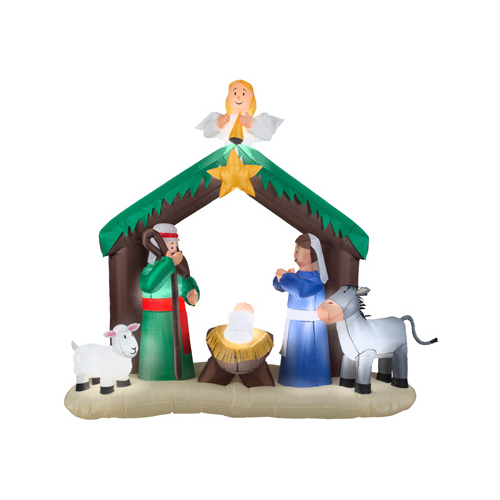 Gemmy 36707 Christmas Inflatable Nativity Scene, 79-In.