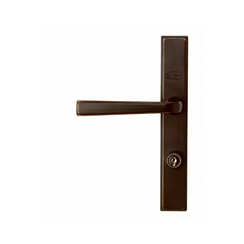 LARSON MFG CO 20298957 QuickFit Aged Bronze Die-Cast Metal Locking Storm Door Straight Leverset
