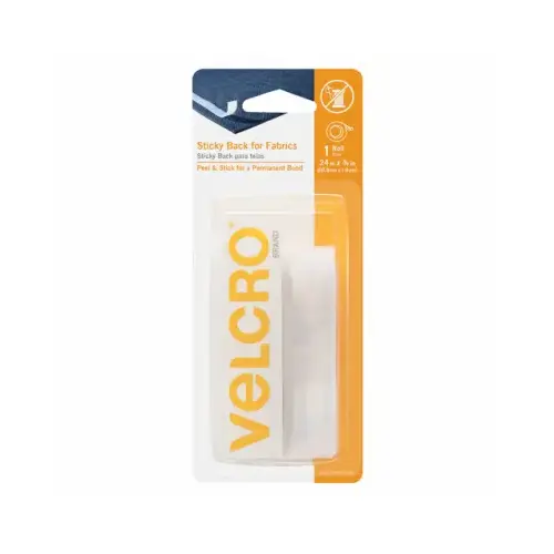 VELCRO USA INC CONSUMER PDTS VEL-91872-USA Velcro Fabric Tape 3/4" x 2' - White / 1 Roll