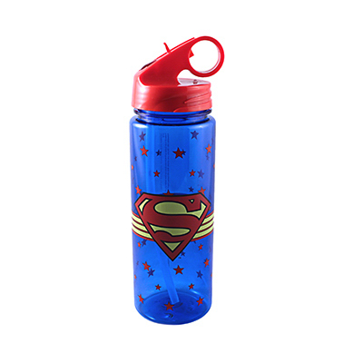 SILVER BUFFALO LLC SP8664 Superman Tritan Water Bottle, 600 ml