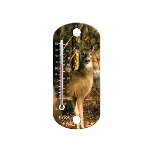 Thermometer, Deer, Suction Cup, 8-In.