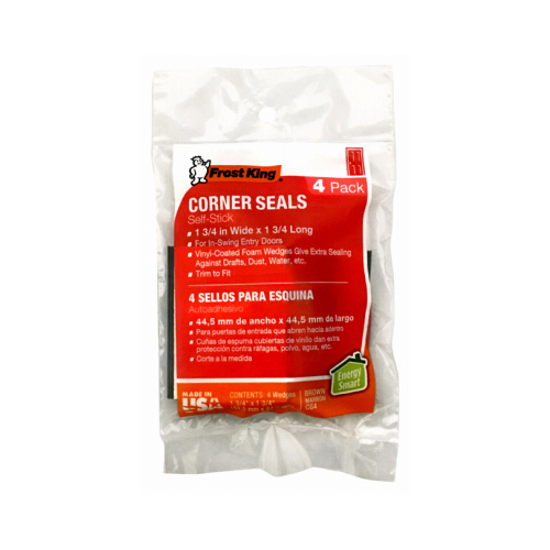 Thermwell Products CG4H Door Corner Seals, Adhesive