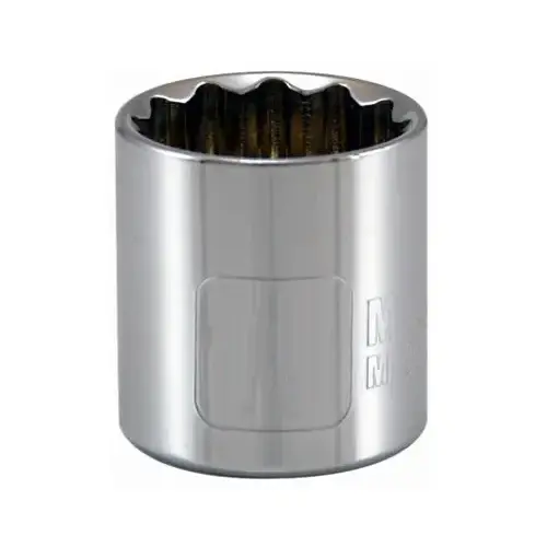 Metric Socket, 12-Point, 3/8-In. Drive, 16mm
