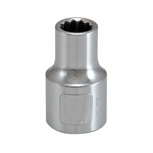 Metric Shallow Socket, 12-Point, 1/2-In. Drive, 17mm