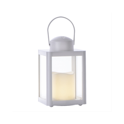 Resin Mini Lantern, Flamelss Candle, 6.3-In.