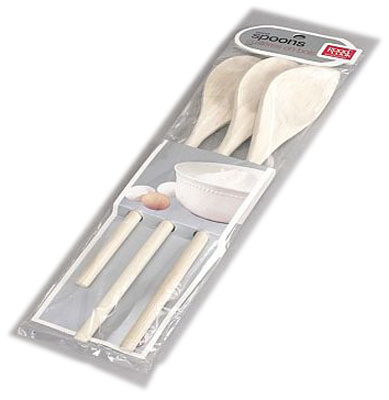 BRADSHAW INTERNATIONAL 27900 Cooking Spoon Set, Hardwood, 3-Pc.