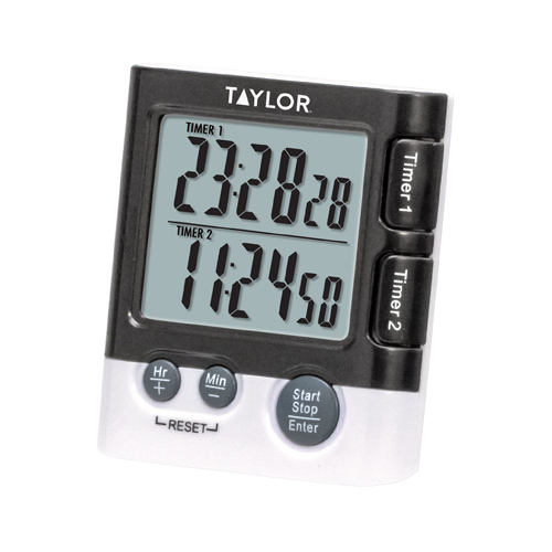 TAYLOR PRECISION PRODUCTS 5828 Digital Timer/Clock, Dual-Event, 1 "AAA"