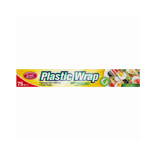 Plastic Wrap, Clear, 75-Ft. x 12-In. - pack of 12