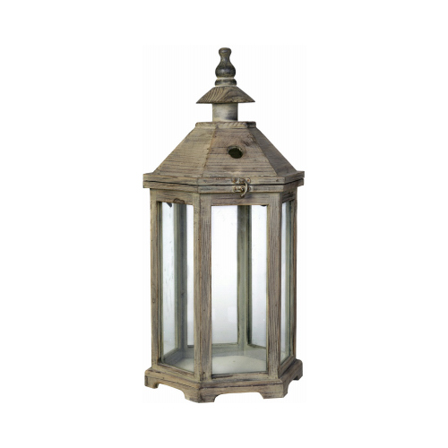 A & B HOME 30381-SMALL Polygon Temple Garden Lantern, Antique Finish, Small