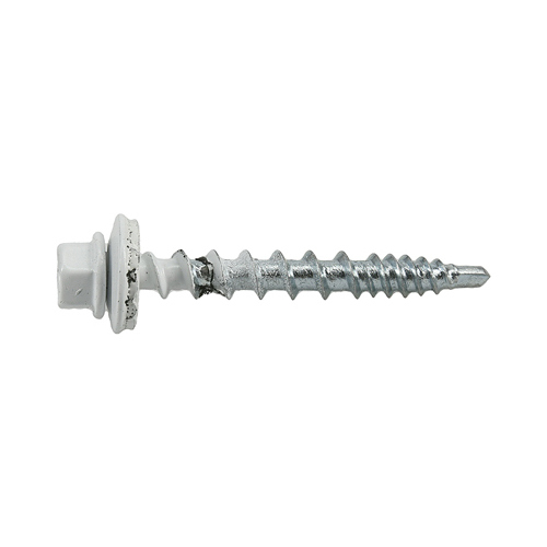 Power Pro Roofing Screws, Self-Drilling, Metal to Wood, White, #10 x 1.5-In., 250-Pc.