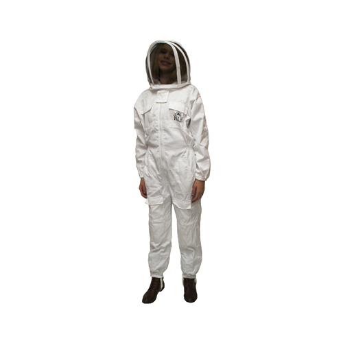 HARVEST LANE HONEY CLOTHSL-101 Beekeeping Suit, L, Zipper Closure, Polycotton