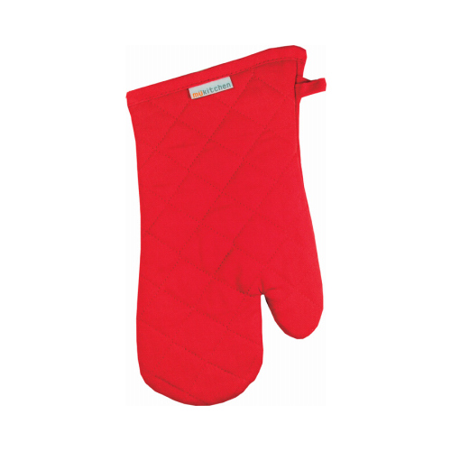 Mu Kitchen 6004-0906 Oven Mitts, Crimson Red, 100% Cotton