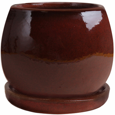 Trendspot CR10975-06I Artisan Planter, Red Ceramic, 6-In.