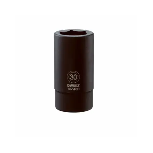 Impact Socket, 30 mm Socket, 3/4 in Drive, 6-Point, CR-440 Steel, Black Oxide