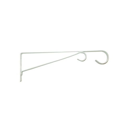 Green Thumb 85552DGT Plant Bracket, Hanging, White Powder-Coated Steel, 15-In.