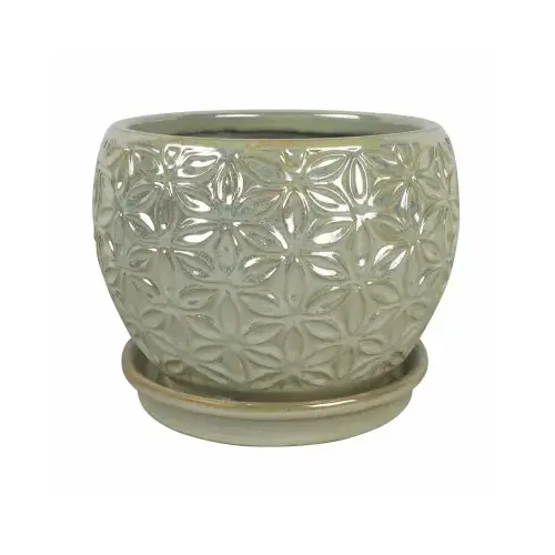 ATT SOUTHERN INC CRM-047094 Elora Planter, Pear-Color Ceramic, 6-In.