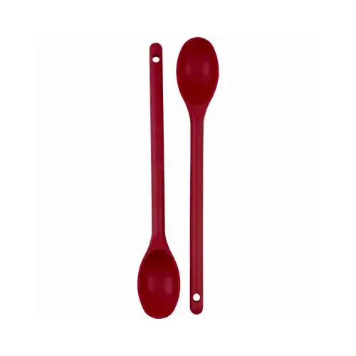 Mixing Spoon Set, Red Plastic, 2-Pc. - pack of 3