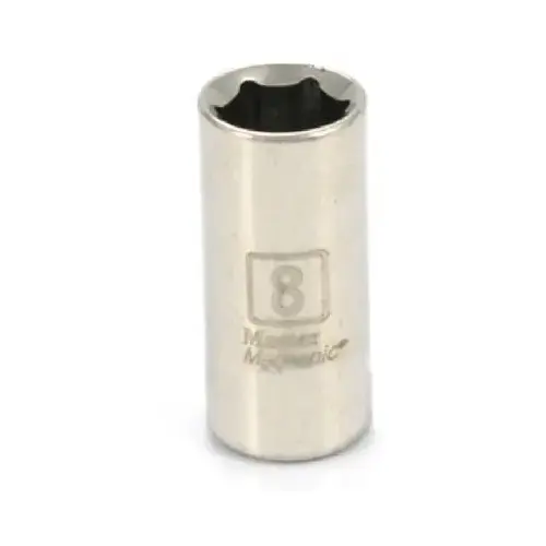 Metric Shallow Socket, 6-Point, 1/4-In. Drive, 8mm