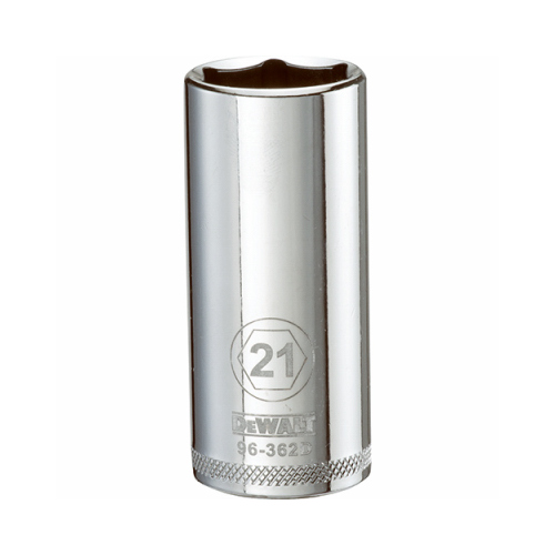 DEWALT DWMT96362OSP Drive Socket, 21 mm Socket, 3/8 in Drive, 6Point