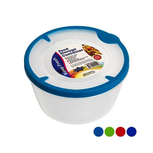 Food Storage Container, Assorted Colors, 1.5-Litre - pack of 48