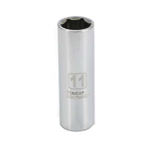 Metric Deep Well Socket, 6-Point, 1/4-In. Drive, 11mm