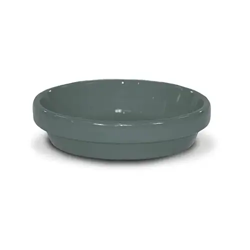 Saucer, Gray Ceramic, 5.75 x .75-In. - pack of 10