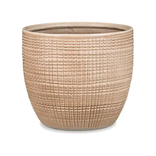 Scheurich 58636 Planter, Indoor, Canela Tan Ceramic, 5.5 x 4.75-In.