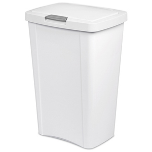 Sterilite White Touch-Top Trash Cans