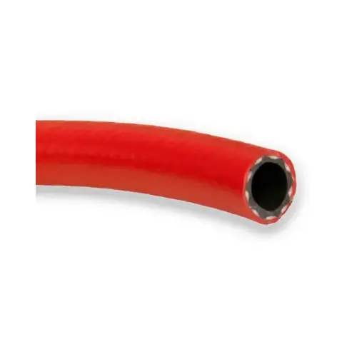 T18 Air/Water Hose, 3/8 in ID, Red, 100 ft L