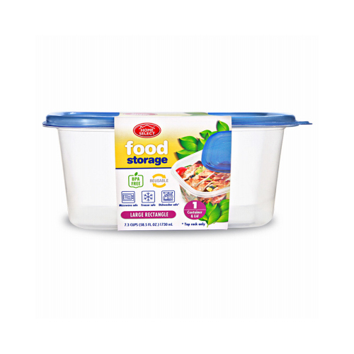 Food Storage Container, Large Rectangle, 7.3-Cup