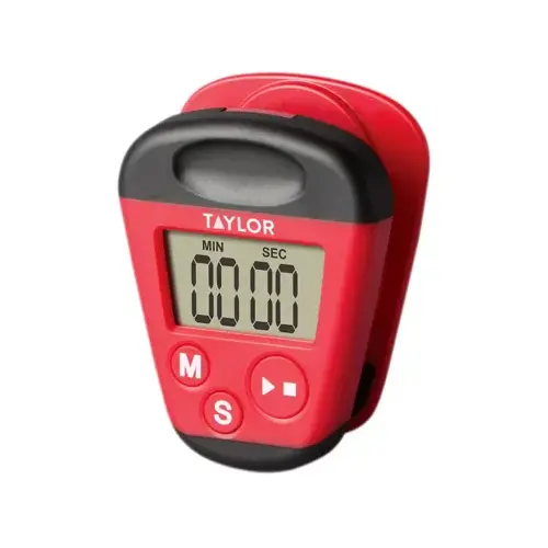 Kitchen Clip Timer, Red, Magnetic