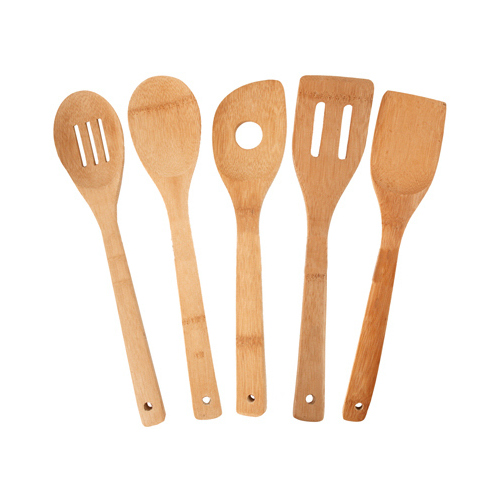 Bamboo Utensil Set, 5-Pc.