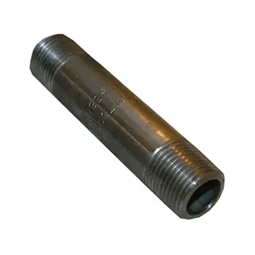 Stainless Steel Pipe Nipple, 3/8 x 4-In.